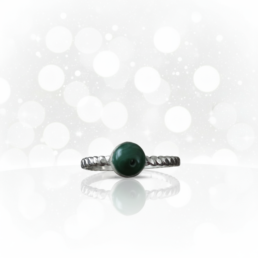 Bague Malachite Ajustable