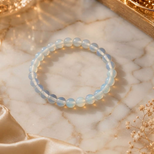 Bracelet Opalite (Synthétique) 6 mm