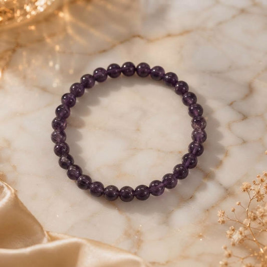 Bracelet Améthyste 6 mm