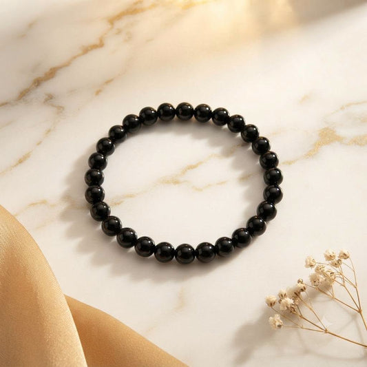 Bracelet Obsidienne 6 mm