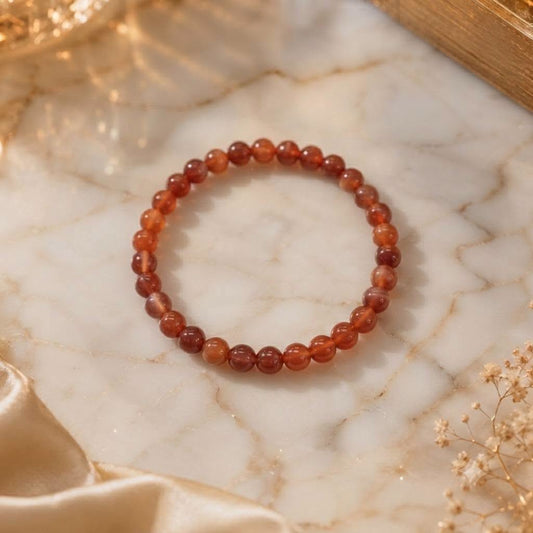 Bracelet Cornaline 6 mm