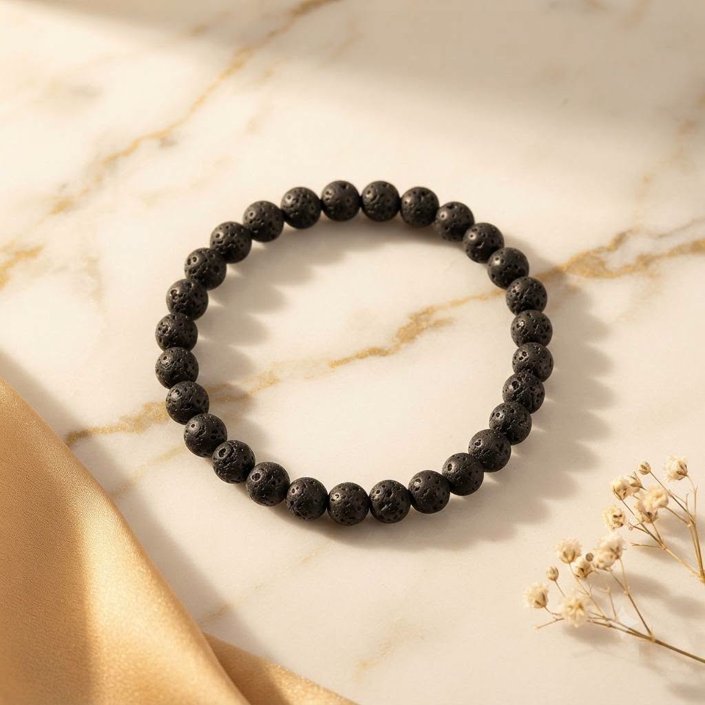 Bracelet Pierre de lave 6 mm