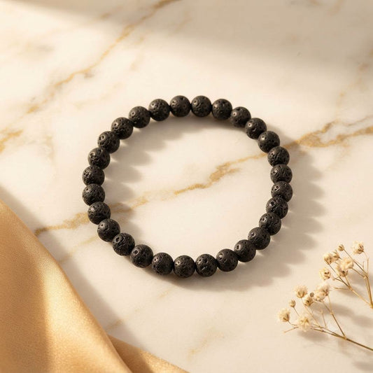 Bracelet Pierre de lave 6 mm