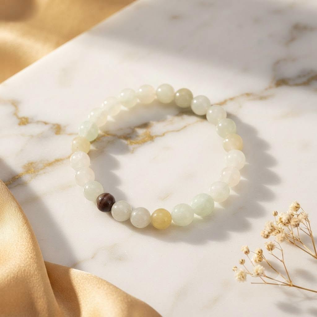 Bracelet Calcite verte 8 mm