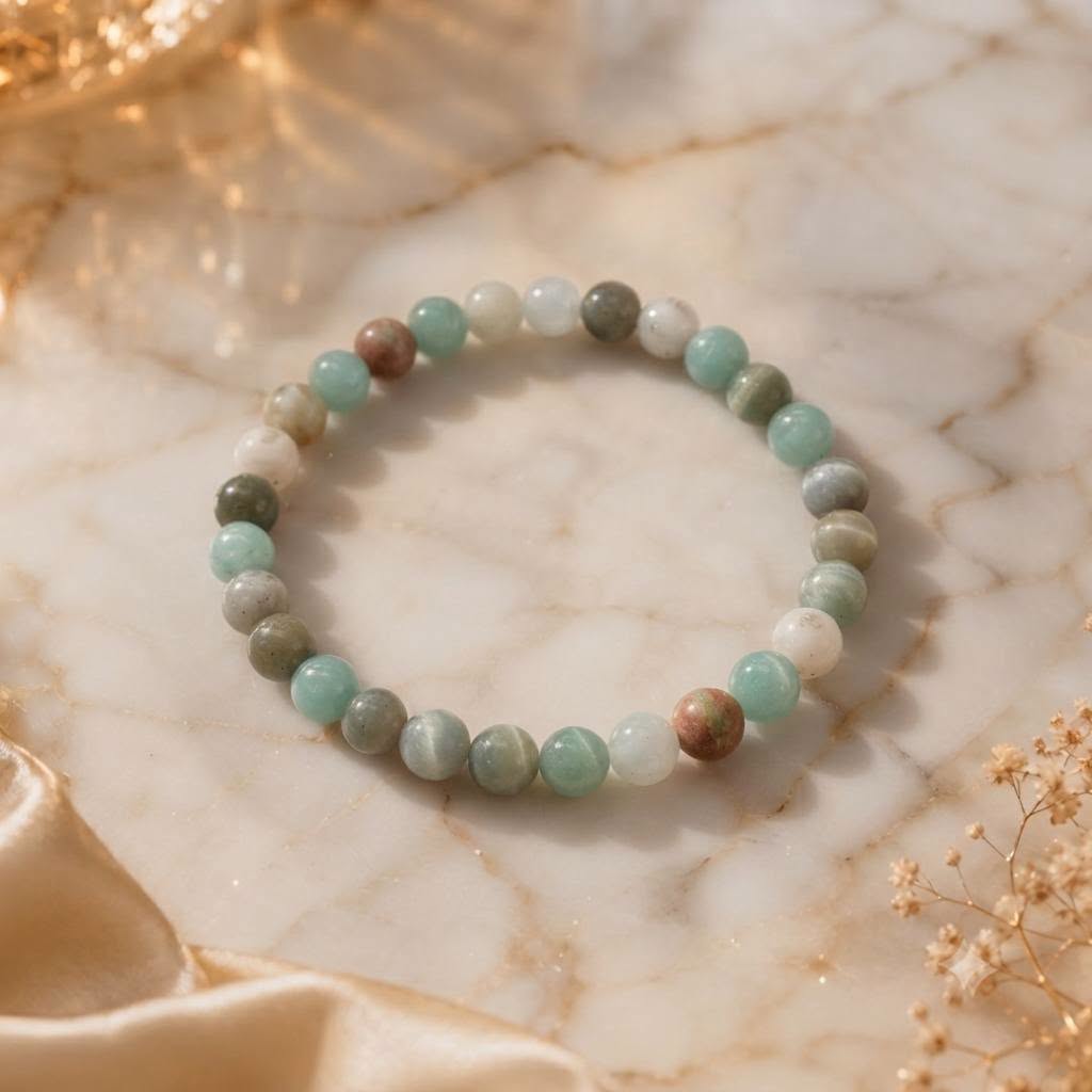 Bracelet Amazonite 6 mm