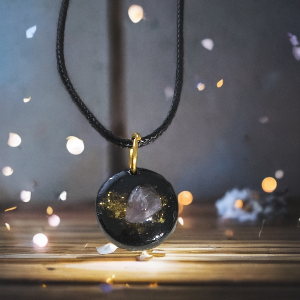 Orgonite shungite et améthyste