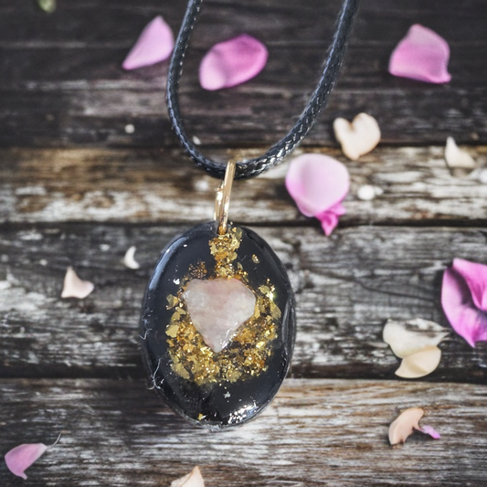 Orgonite shungite et quartz rose