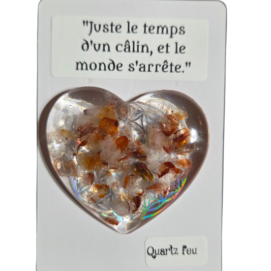 Câlins de poches Quartz feu