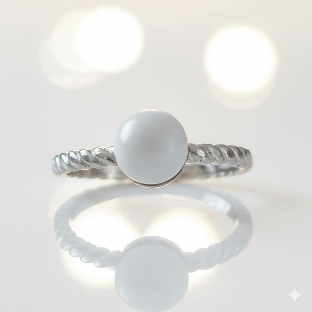 Bague Howlite Ajustable
