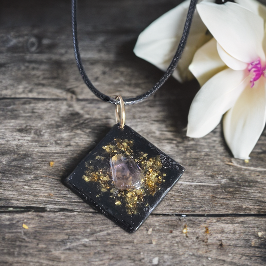 Orgonite shungite et améthyste
