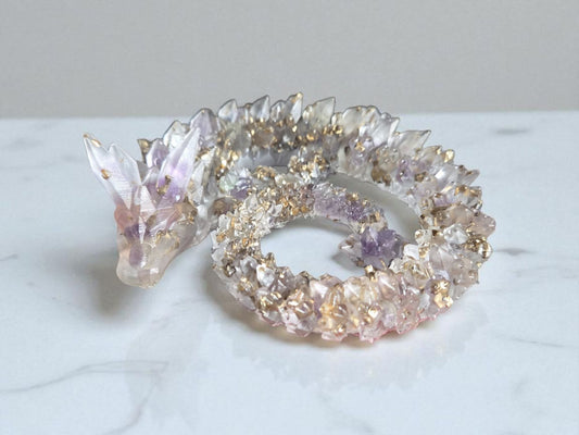 Orgonite Dragon amétrine
