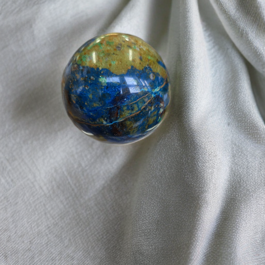 Sphère Azurite, chrysocolle
