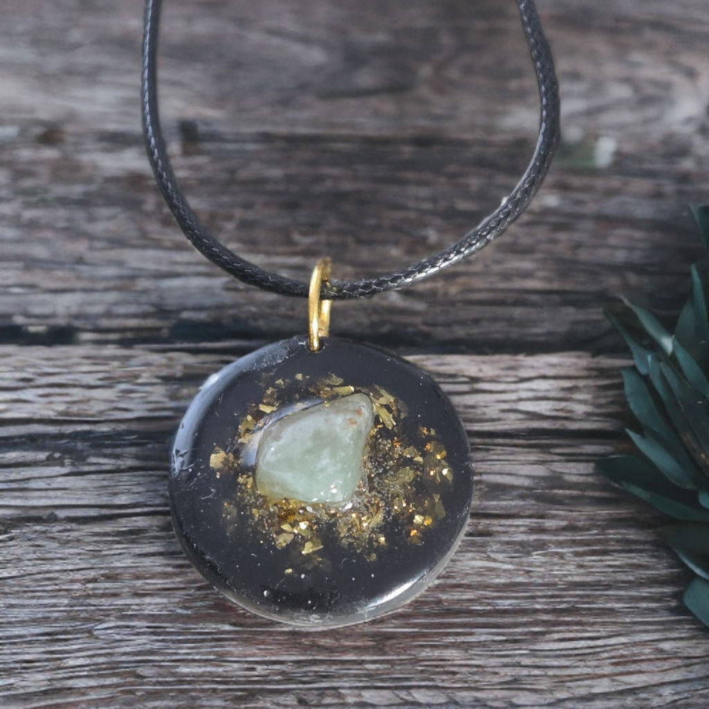 Orgonite shungite et calcite verte