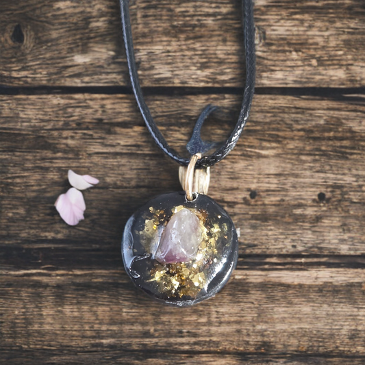 Orgonite shungite et améthyste