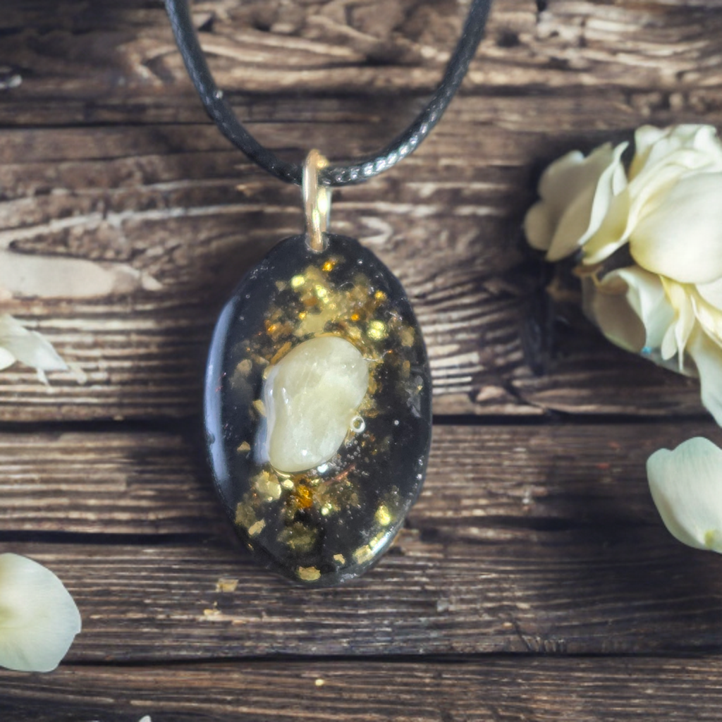 Orgonite shungite et Calcite jaune