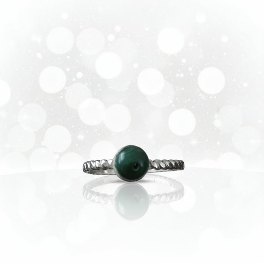 Bague Malachite Ajustable