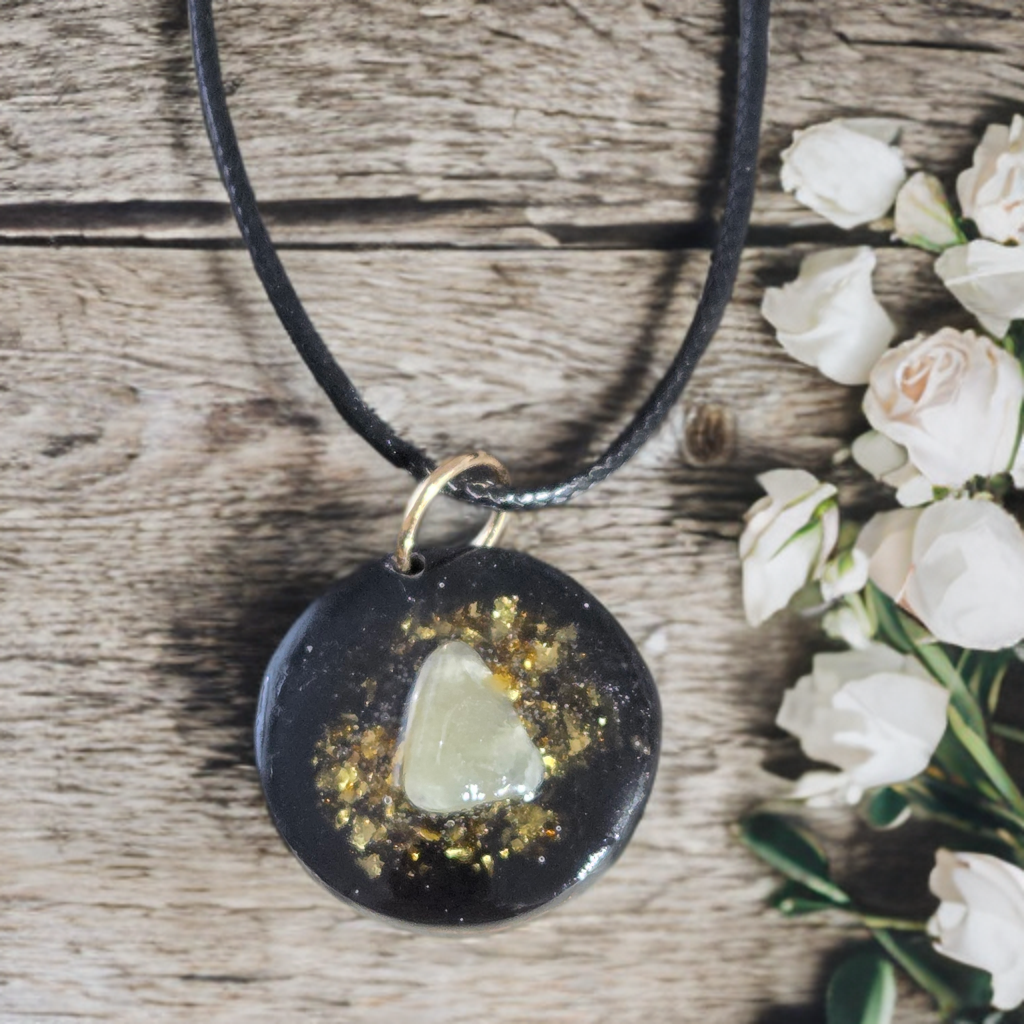 Orgonite shungite et Calcite verte