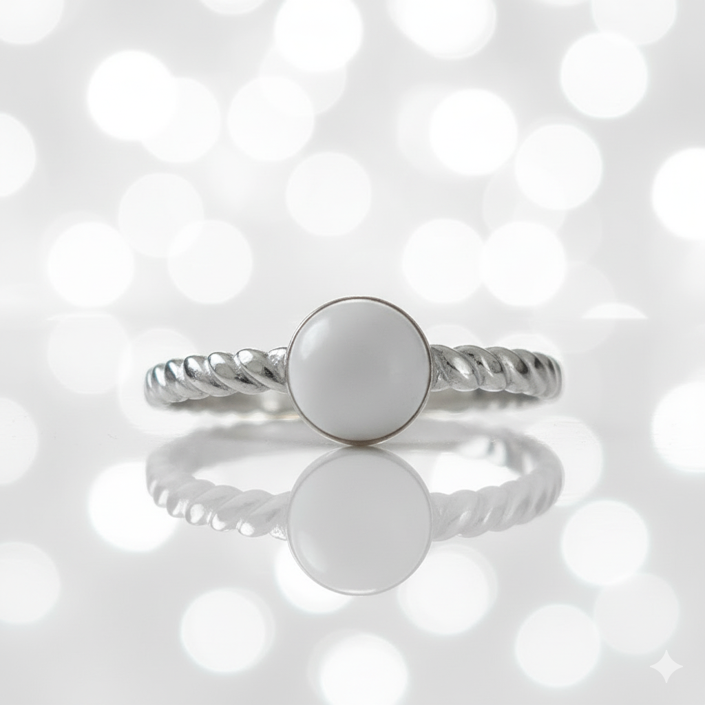 Bague Howlite Ajustable