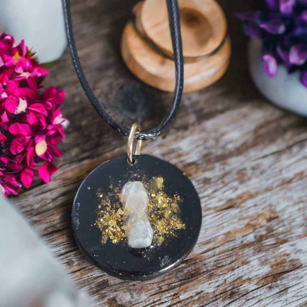 Orgonite shungite et quartz rose