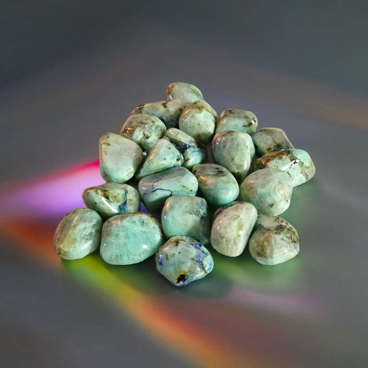 Pierre de lune et azurite