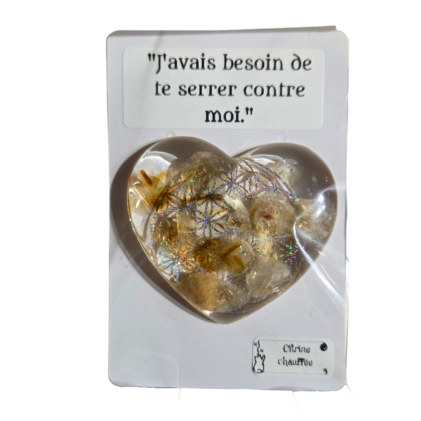 Câlins de poches Citrine chauffée